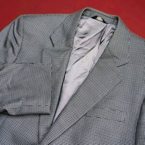 Brooks Brothers 346 Houndstooth Blazer Jacket Men's Size 42 Silk Wool Blend